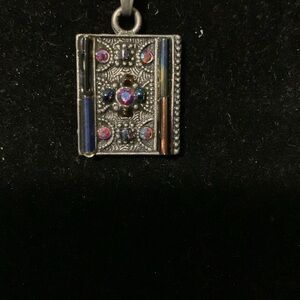 Vintage Book necklace only 14” long